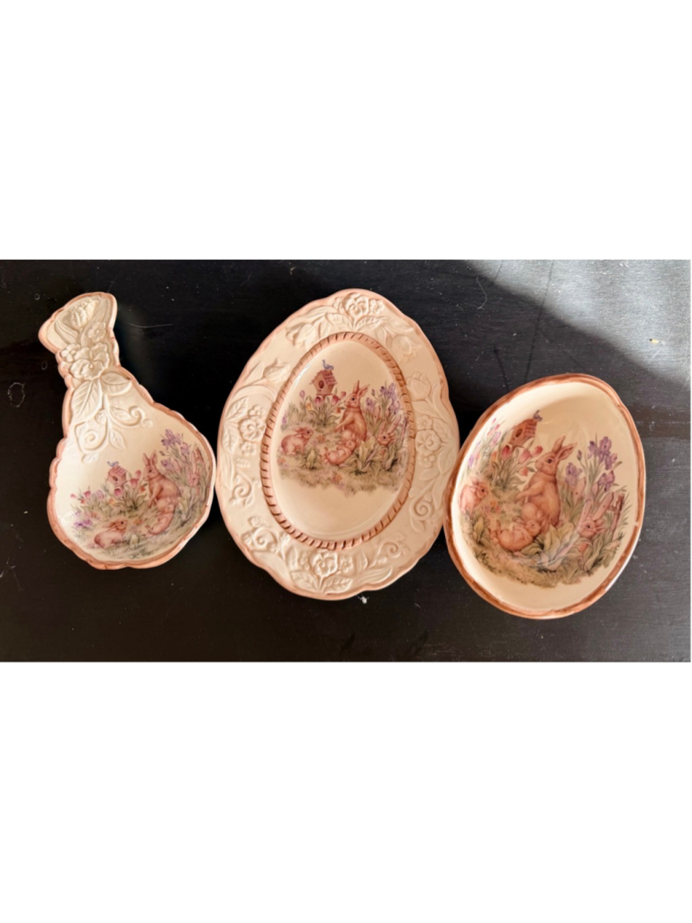 Cracker Barrel Easter Treasures Serveware Set One Size Beige Brown